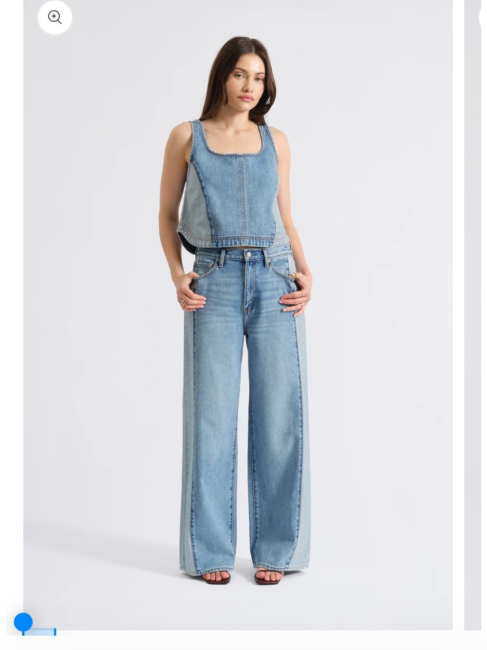 Daze Denim The Wanderer Mid-Rise Wide Leg Jeans - Light Blue